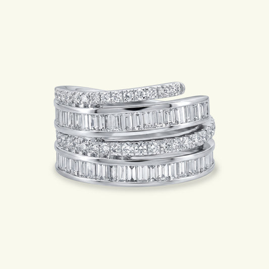 Elarin Scatter Diamond Eternity Ring