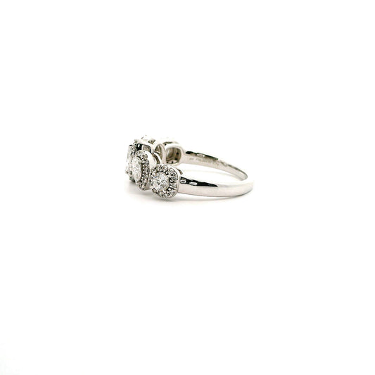 Celesta Halo Diamond Eternity Ring