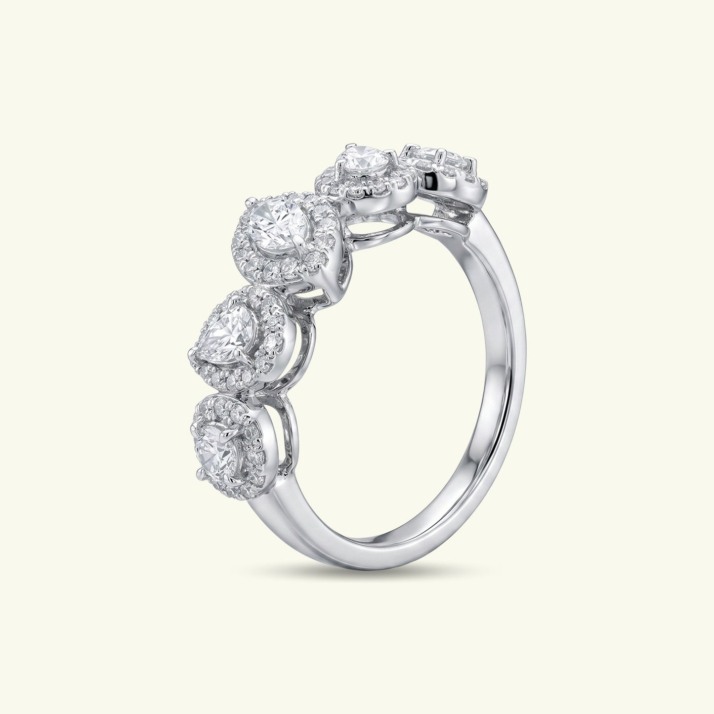 Celesta Halo Diamond Eternity Ring