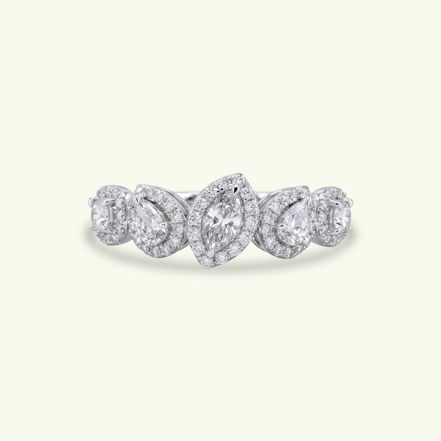 Celesta Halo Diamond Eternity Ring