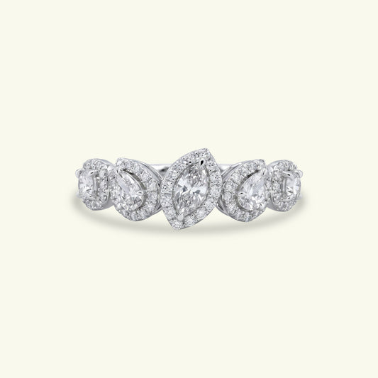 Celesta Halo Diamond Eternity Ring
