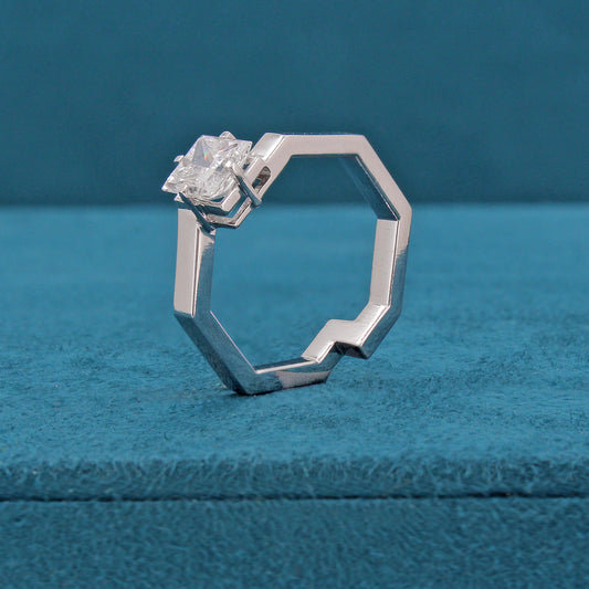 Emira Solitaire Diamond Ring