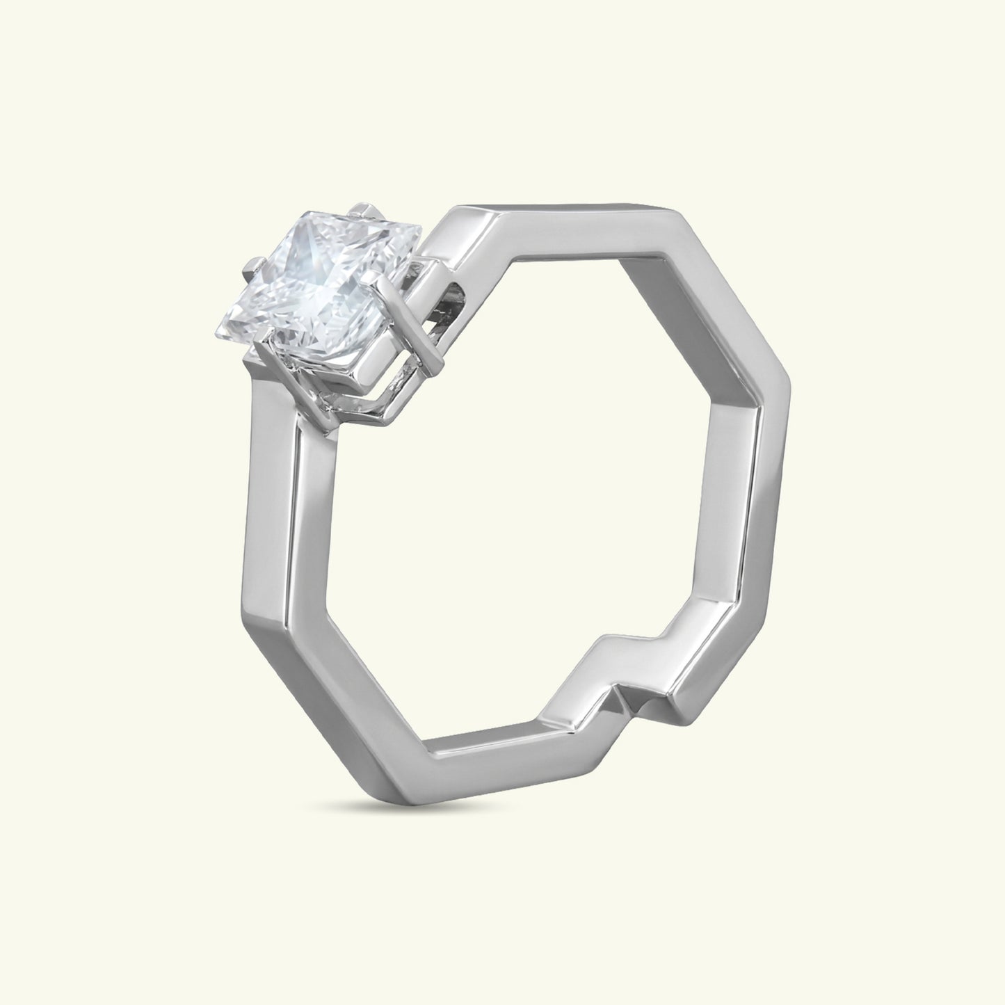 Emira Solitaire Diamond Ring