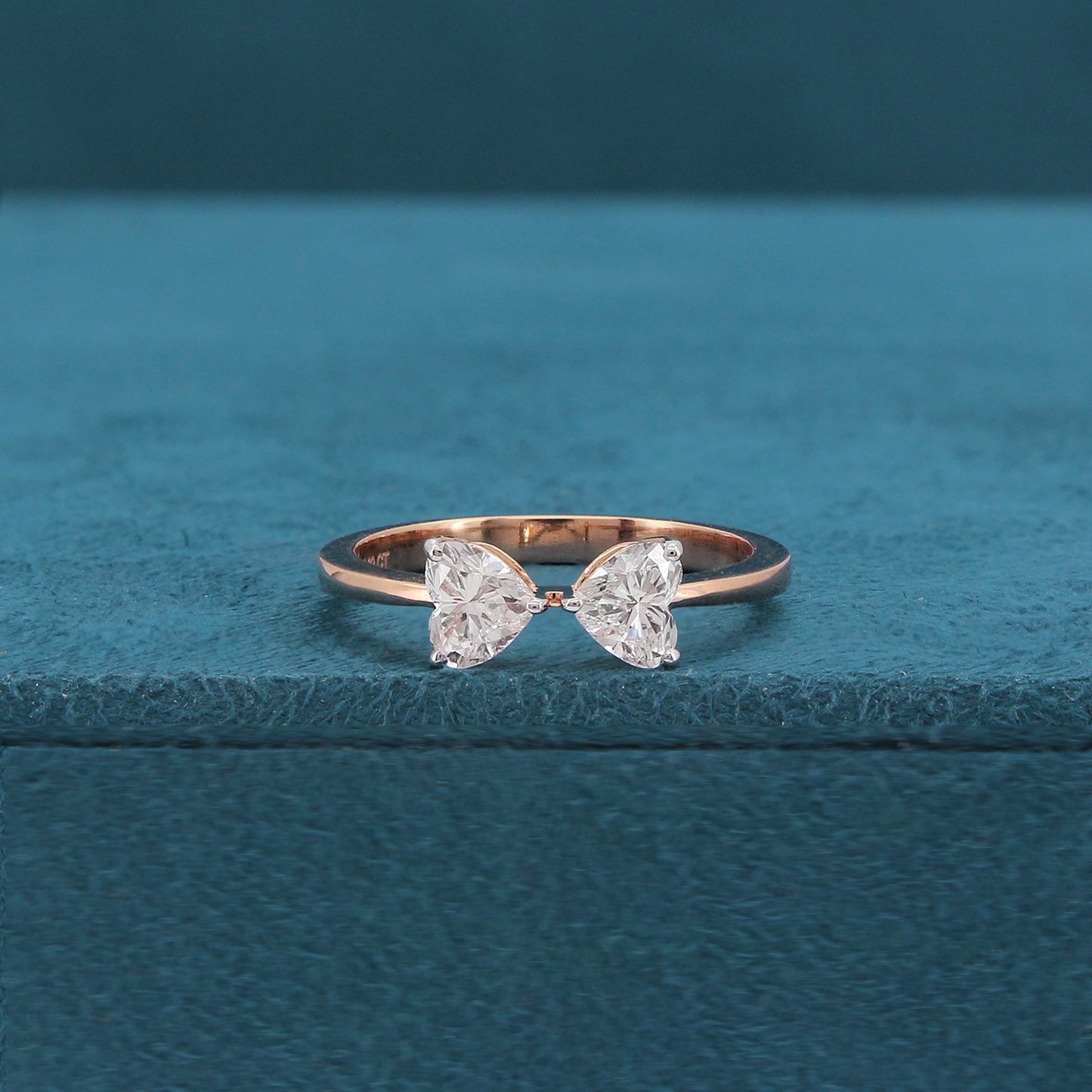 Lira Two Stone Diamond Ring