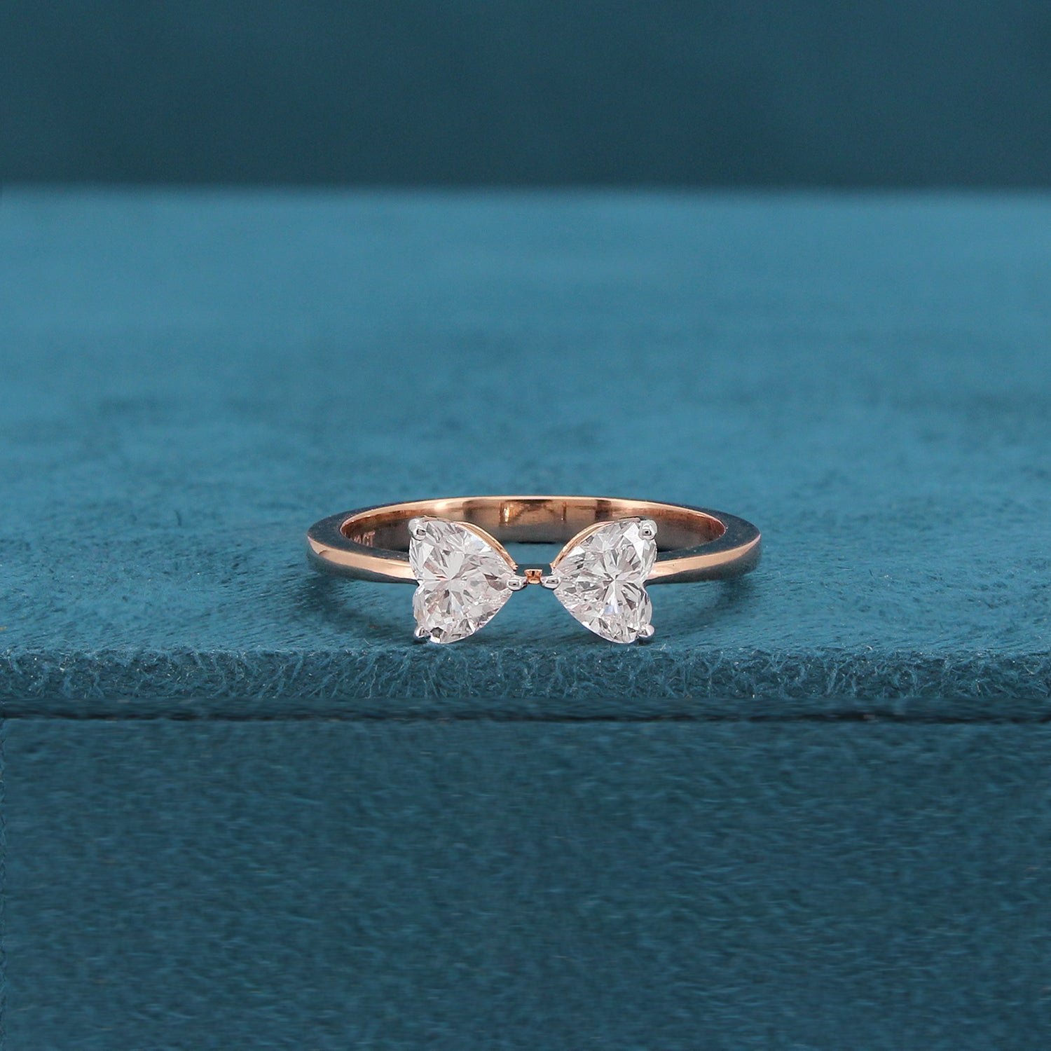 Lira Two Stone Diamond Ring