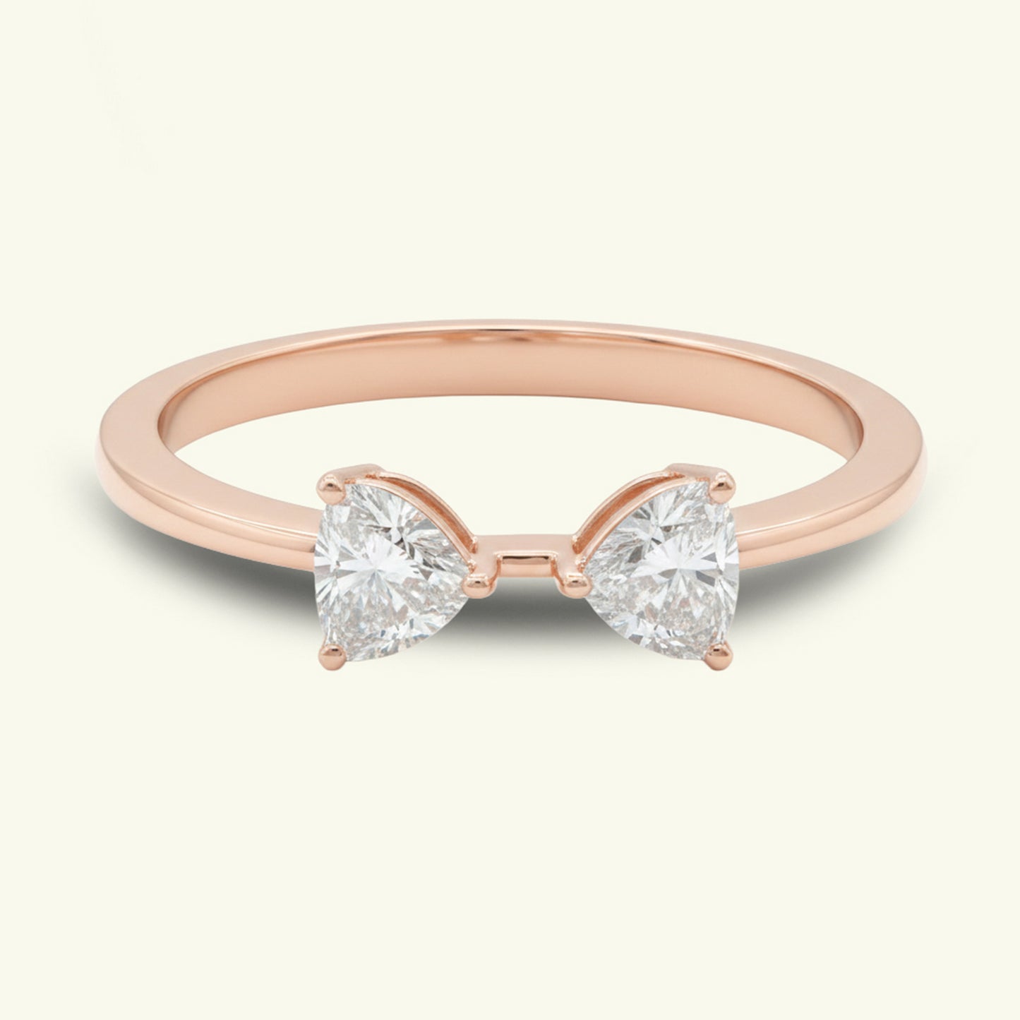 Lira Two Stone Diamond Ring