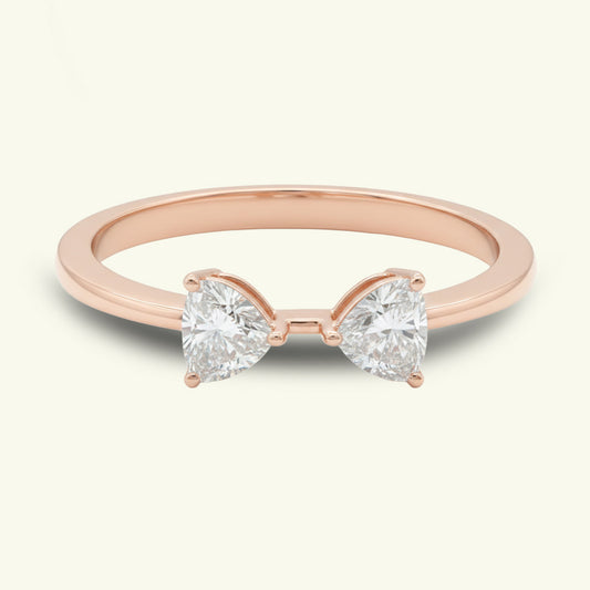 Lira Two Stone Diamond Ring