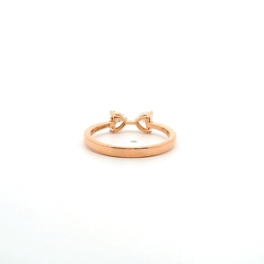 Lira Two Stone Diamond Ring