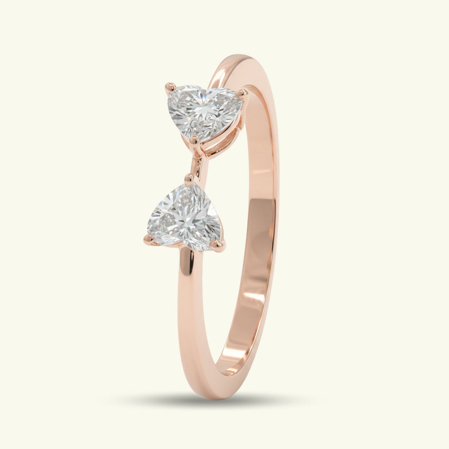 Lira Two Stone Diamond Ring