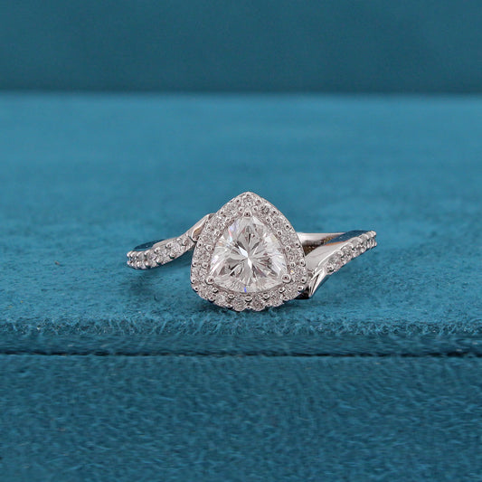 Zephyra Halo Diamond Ring