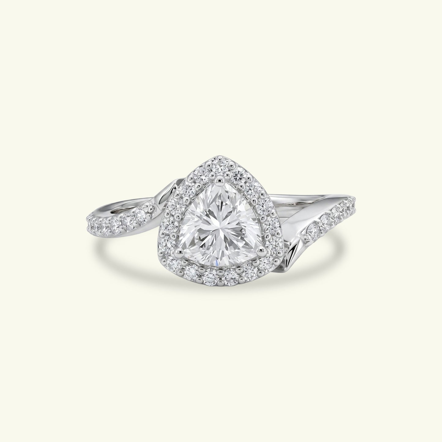 Zephyra Halo Diamond Ring