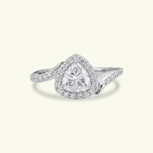 Zephyra Halo Diamond Ring