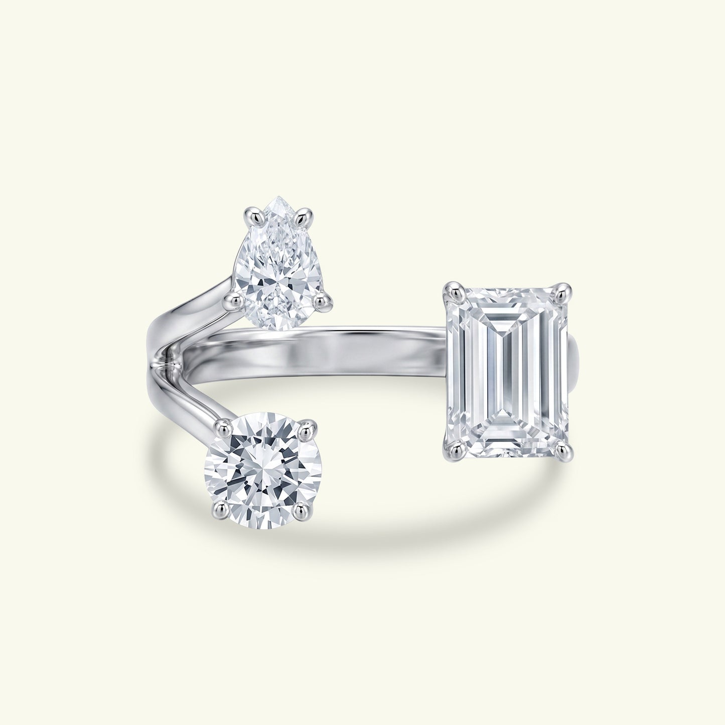 Myrith Three Stone Diamond Ring