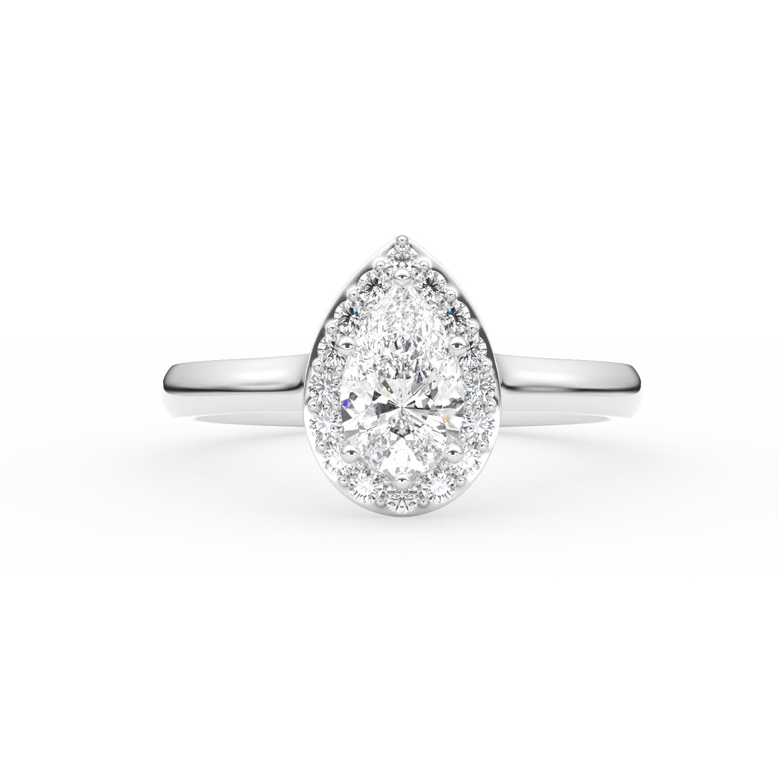 Vesa Halo Diamond Ring