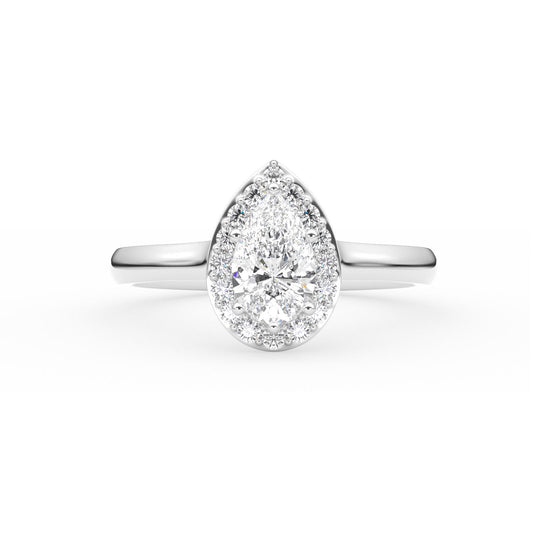 Vesa Halo Diamond Ring