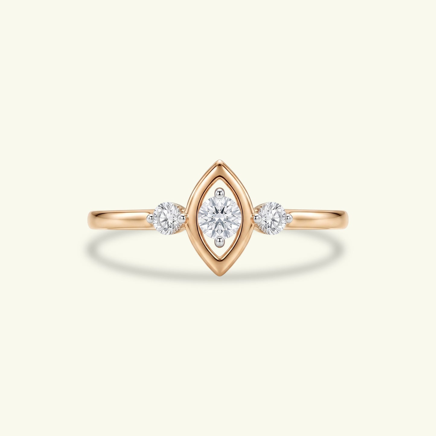 Reva Three Stone Diamond Ring