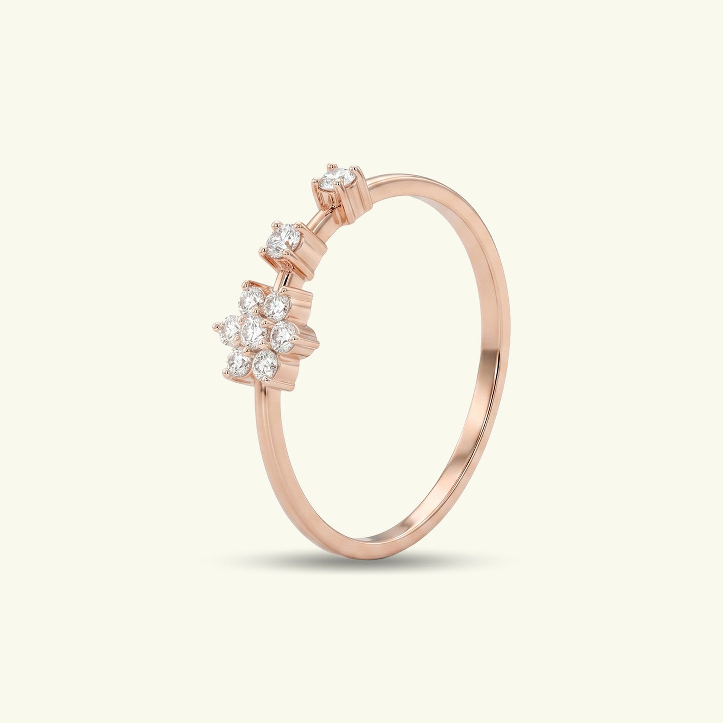 Evania Floral Diamond Ring