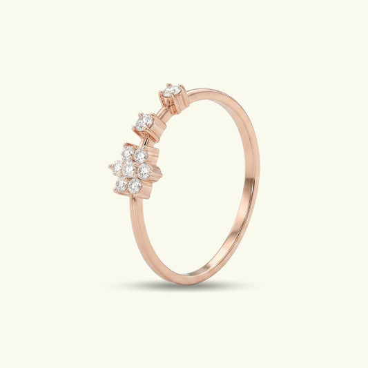 Evania Floral Diamond Ring