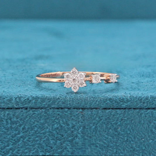 Evania Floral Diamond Ring