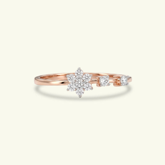 Evania Floral Diamond Ring