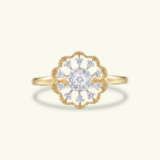 Sorelle Floral Diamond Ring