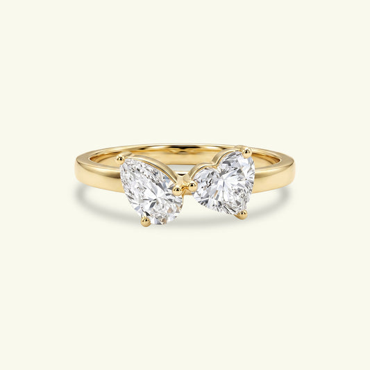 Elain Two Stone Diamond Ring