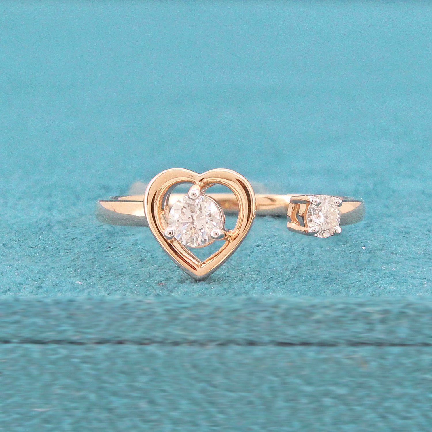 Lira Two Stone Diamond Ring