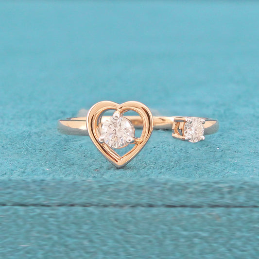 Lira Two Stone Diamond Ring