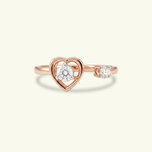 Lira Two Stone Diamond Ring