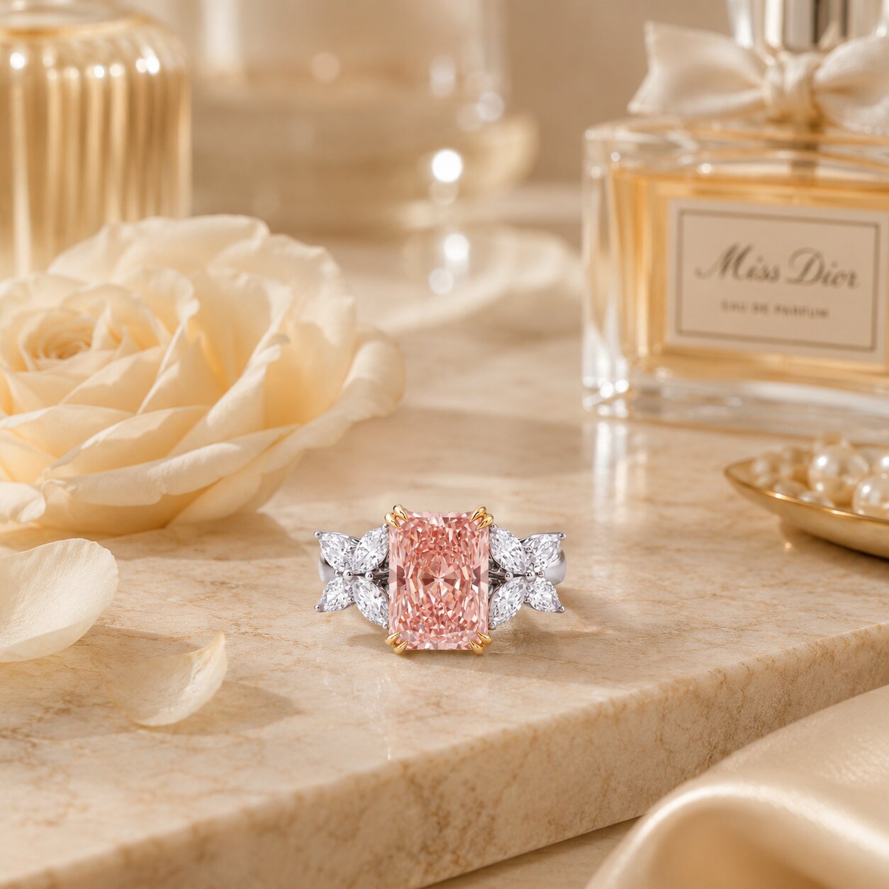 Elunara Rose Diamond Ring