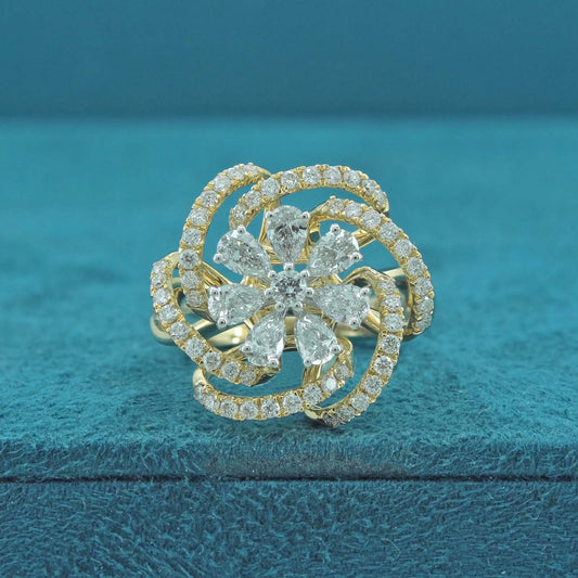 Elvyna Floral Diamond Ring