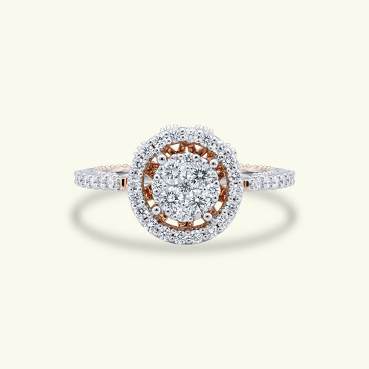 Olen Halo Diamond Ring