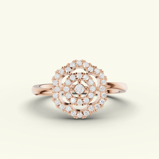 Alin Halo Diamond Ring