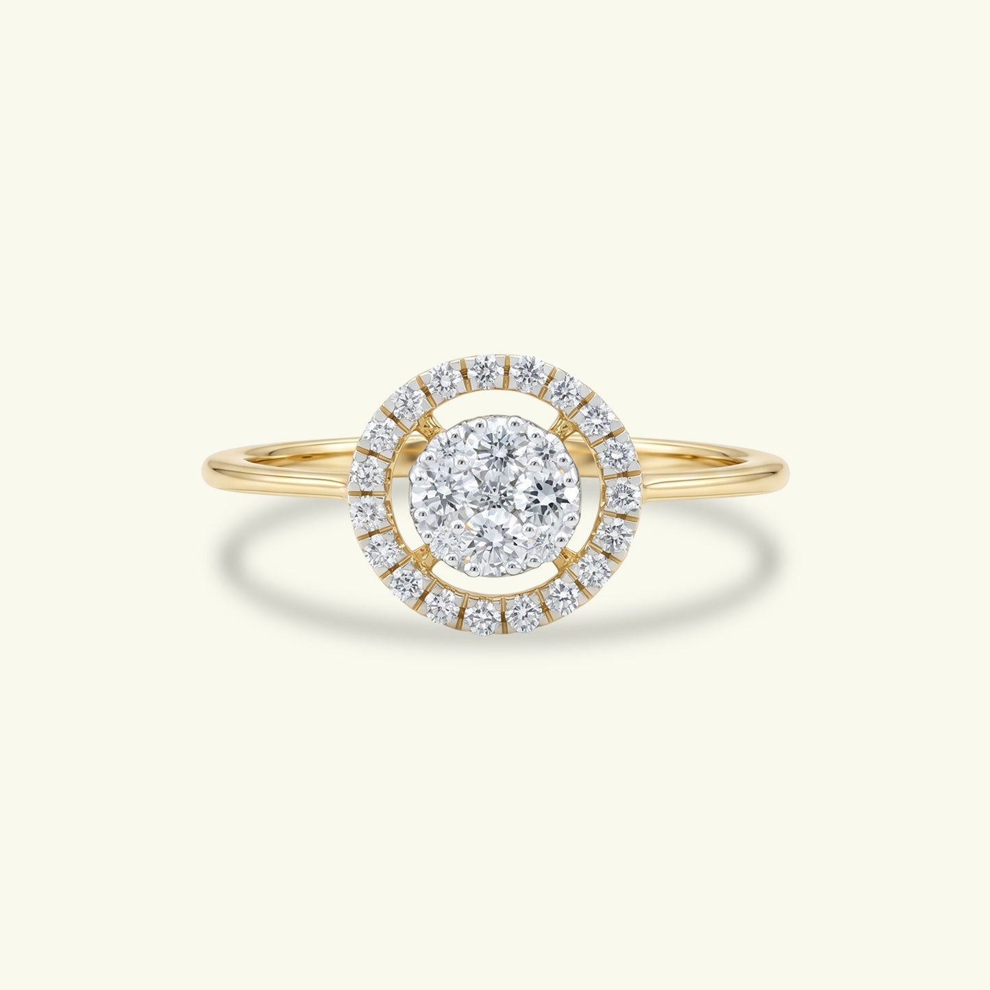 Elar Halo Diamond Ring