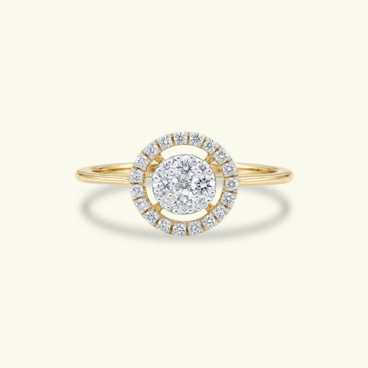 Elar Halo Diamond Ring