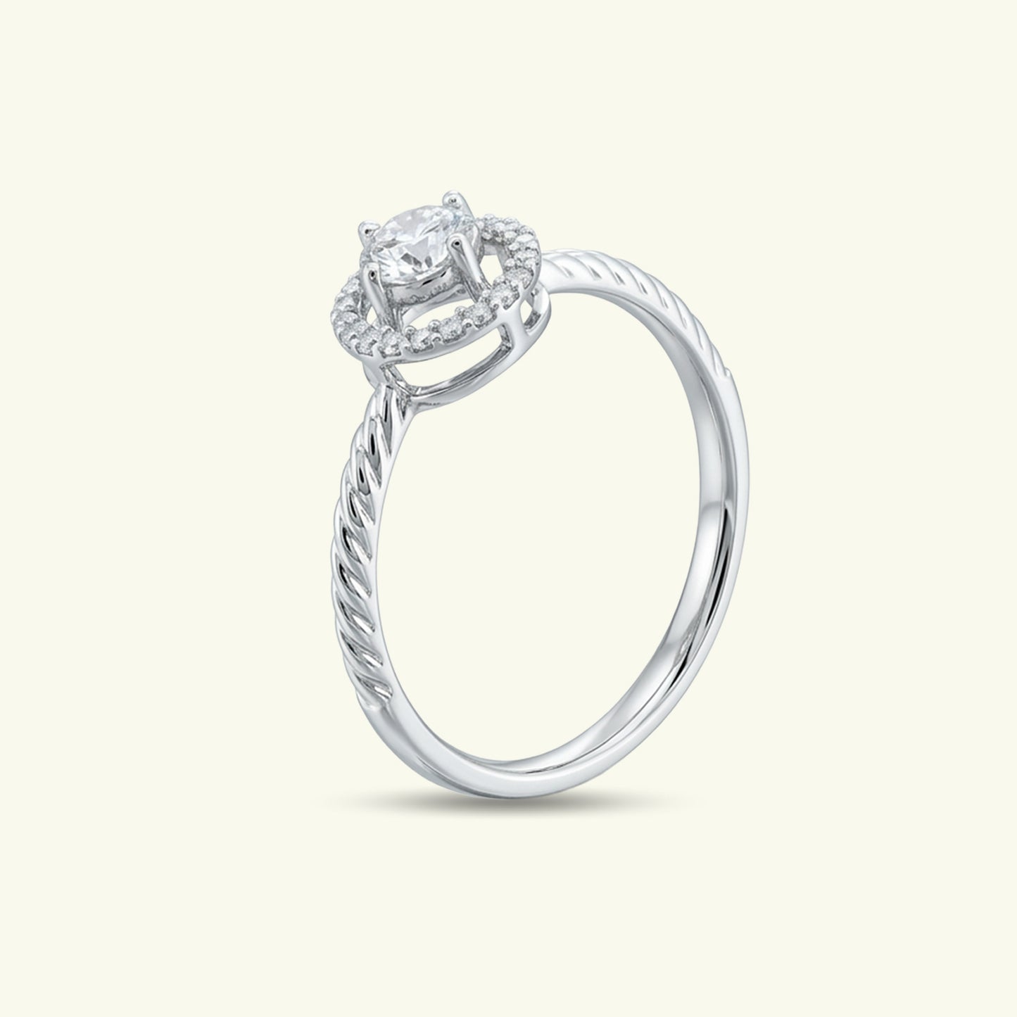Lira Halo Diamond Ring