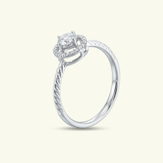 Lira Halo Diamond Ring
