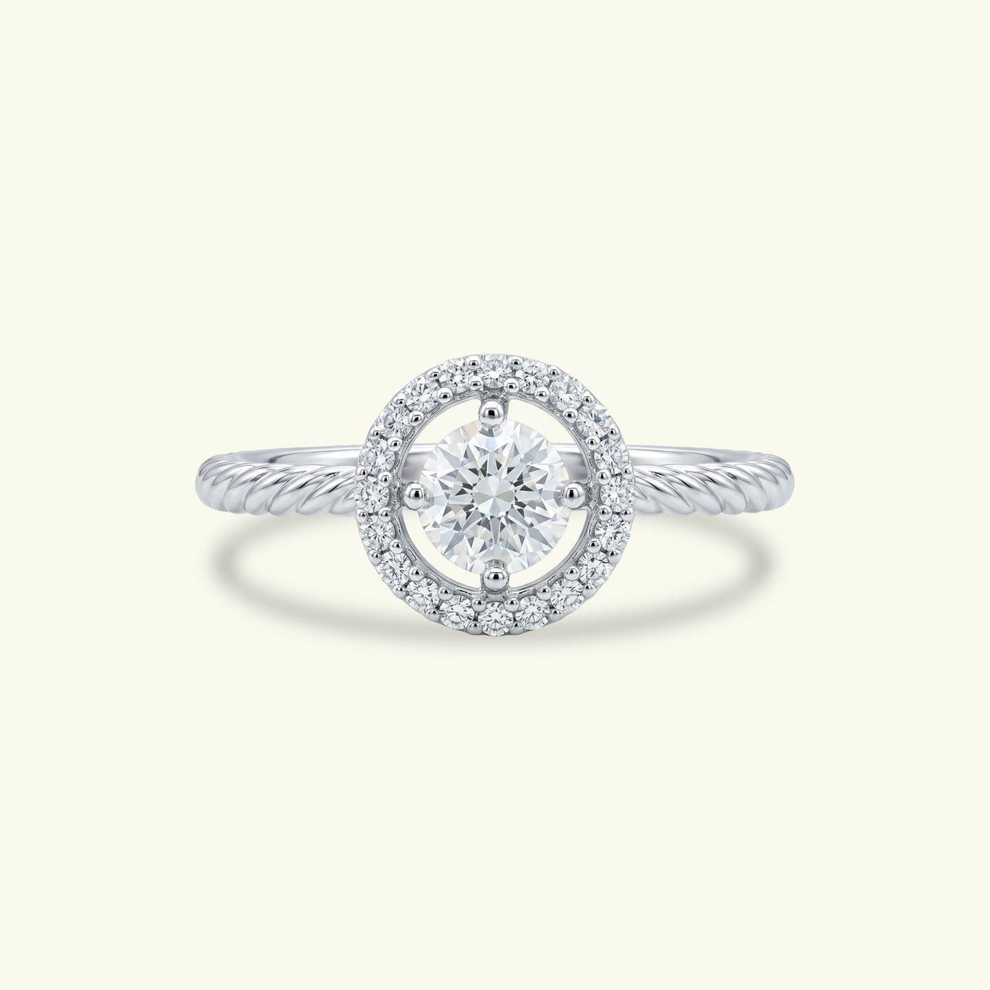 Lira Halo Diamond Ring