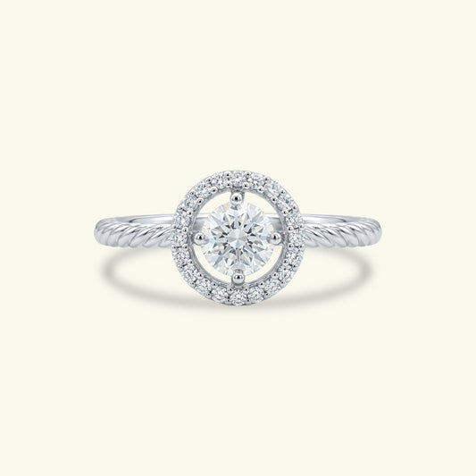 Lira Halo Diamond Ring