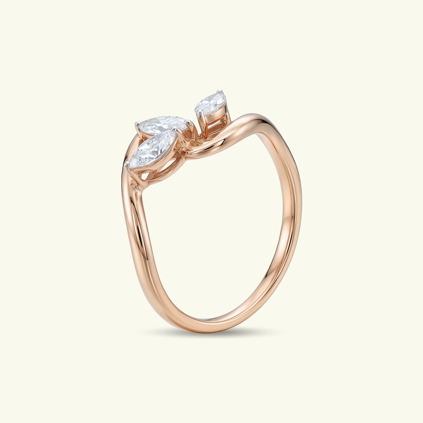 Rilenn Three Stone Diamond Ring