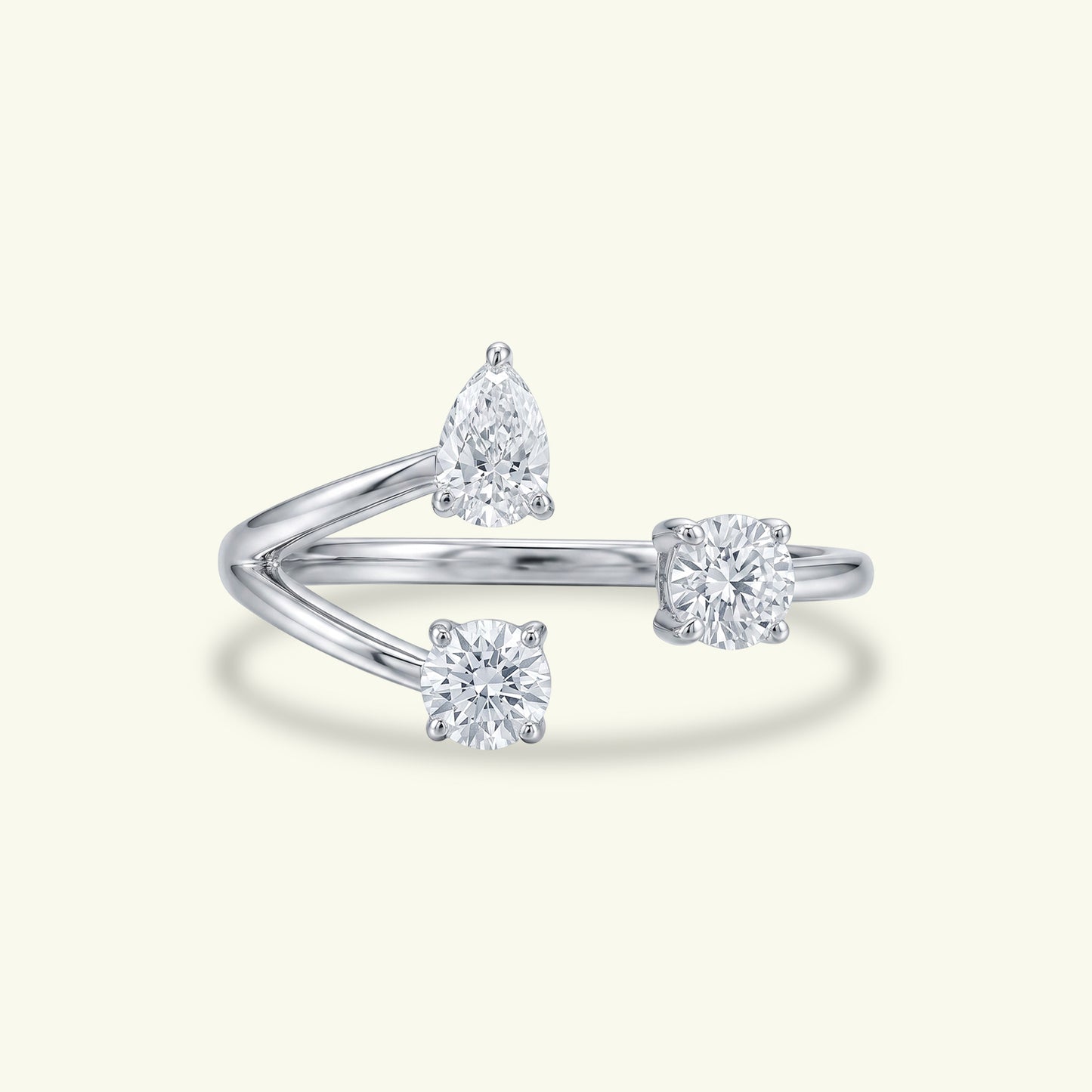 Asterin Three Stone Diamond Ring