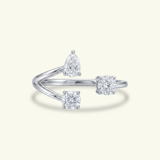 Asterin Three Stone Diamond Ring