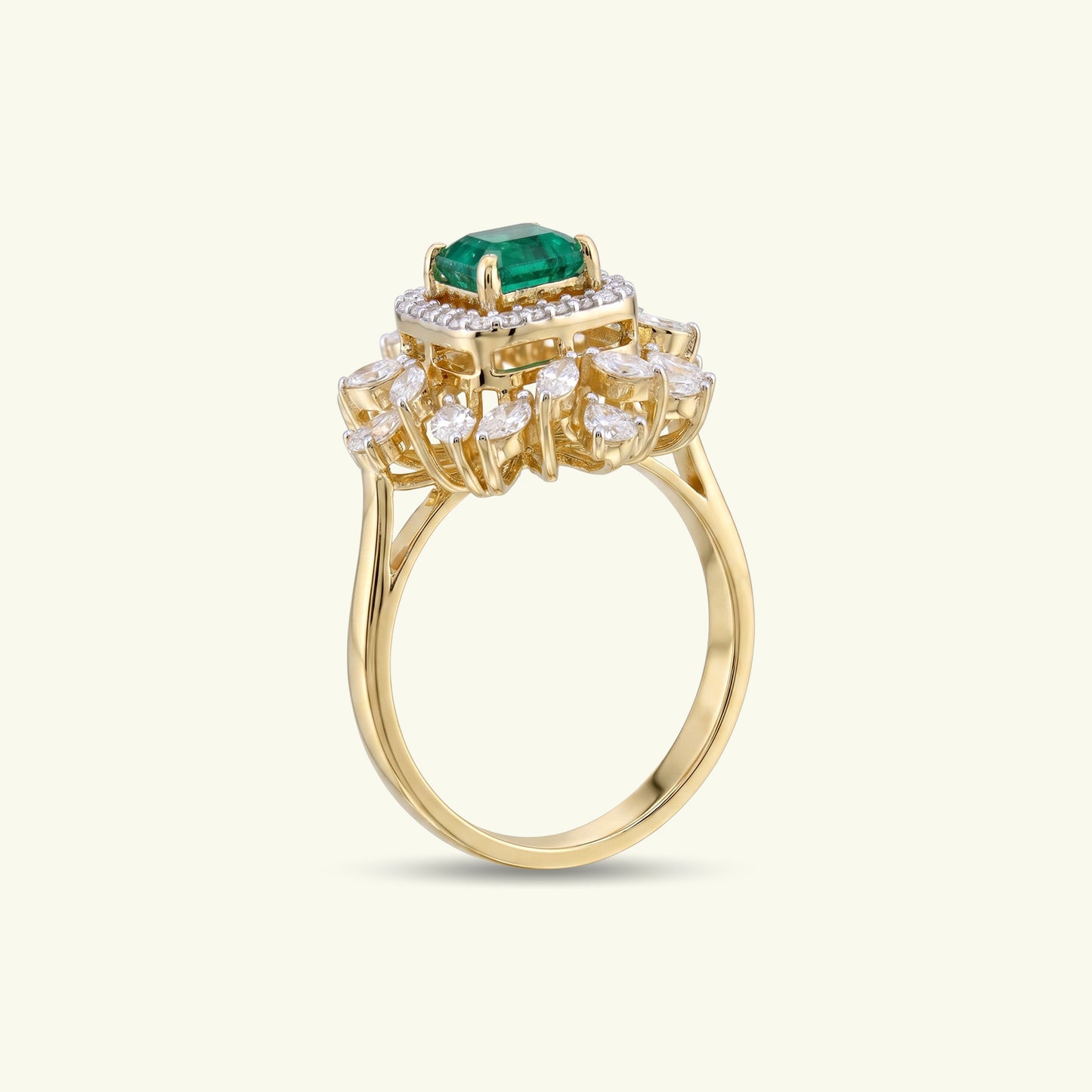 Tanvika Halo Diamond Ring