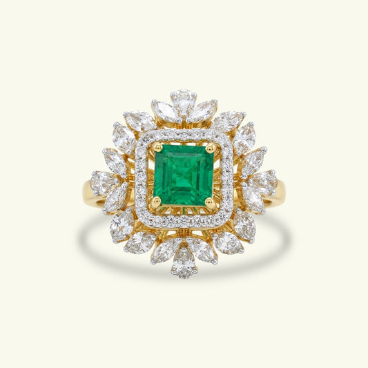 Tanvika Halo Diamond Ring