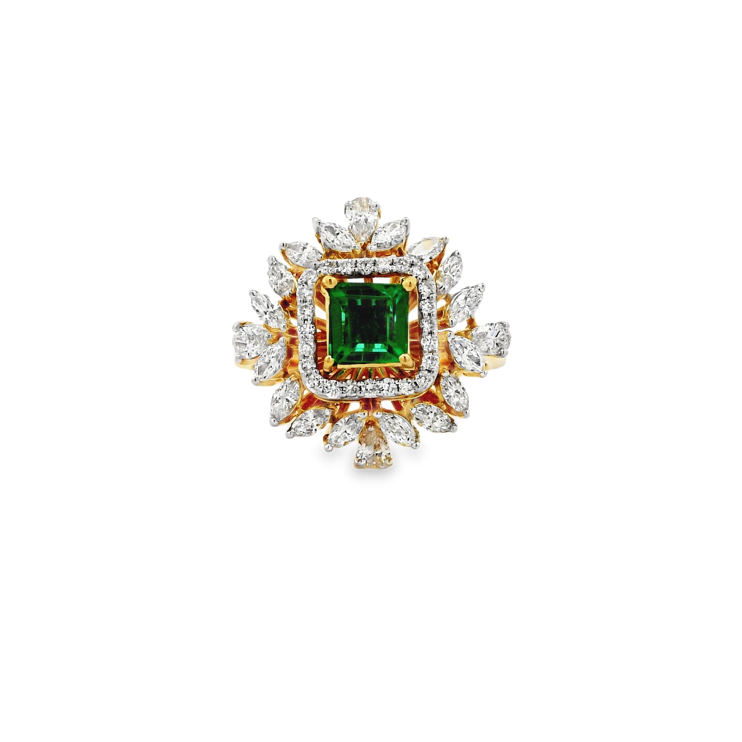 Tanvika Halo Diamond Ring