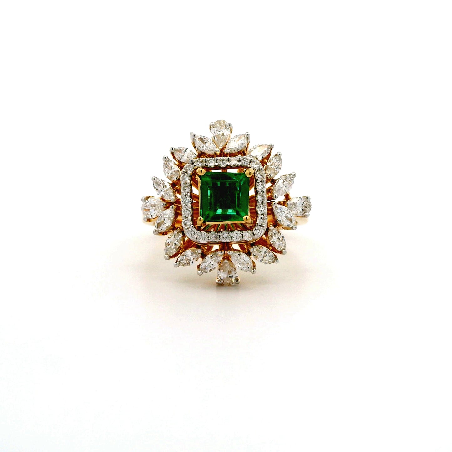 Tanvika Halo Diamond Ring