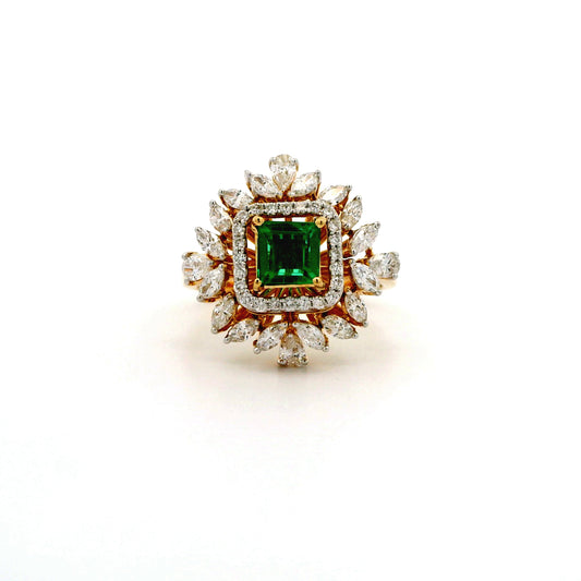Tanvika Halo Diamond Ring