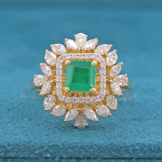 Tanvika Halo Diamond Ring