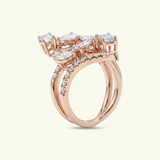 Veleda Scatter Diamond Ring