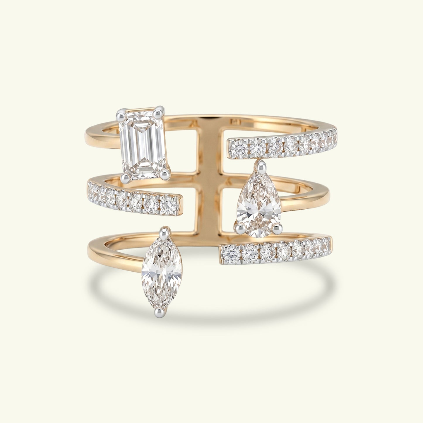 Mirevi Scatter Diamond Eternity Ring